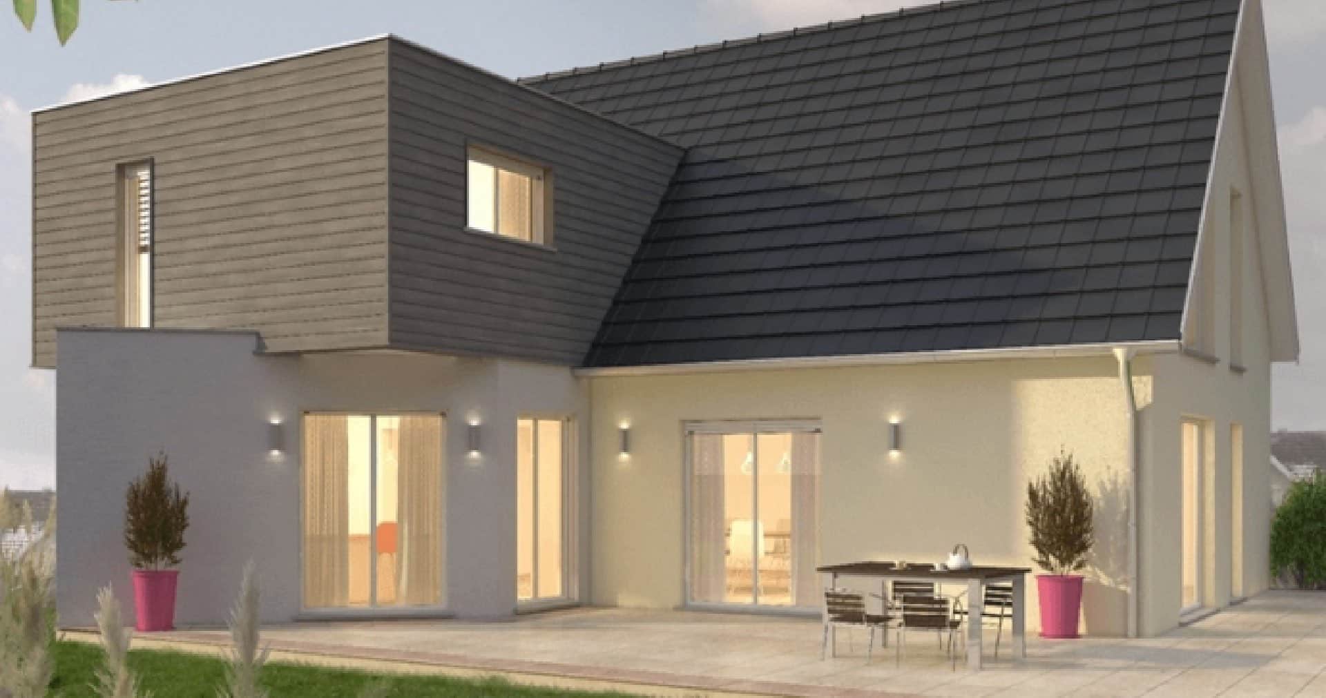 Extension de maison sur 3 niveaux : sous-sol, cuisine, et chambre à l’étage